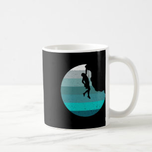 Felsenklettern Retro Bouldering Kletterer Vintage- Kaffeetasse