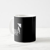 Felsenklettern Solo-Kletterer Bouldering Frei  Kaffeetasse (Vorderseite Links)