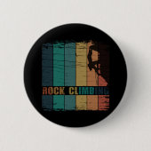 Felsenklettern Vintage-Kletterer Button (Vorderseite)