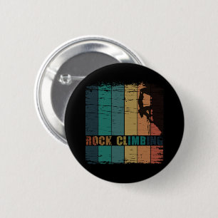 Felsenklettern Vintage-Kletterer Button
