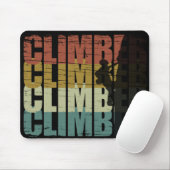 Felsenklettern Vintage-Kletterer Mousepad (Mit Mouse)