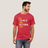 Felsenkletternde Menschen Mädchen T-Shirt (Vorne ganz)