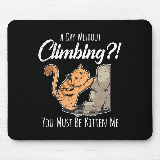 Felsenkletternder Bergsteiger Cragsman Bouldern Mousepad (Vorne)