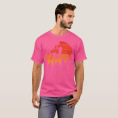 Felsenkletternder Bergsteiger T-Shirt (Vorne ganz)