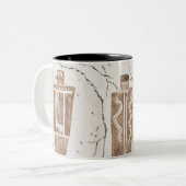 Felsenkunst, Utah Zweifarbige Tasse (Vorderseite Links)