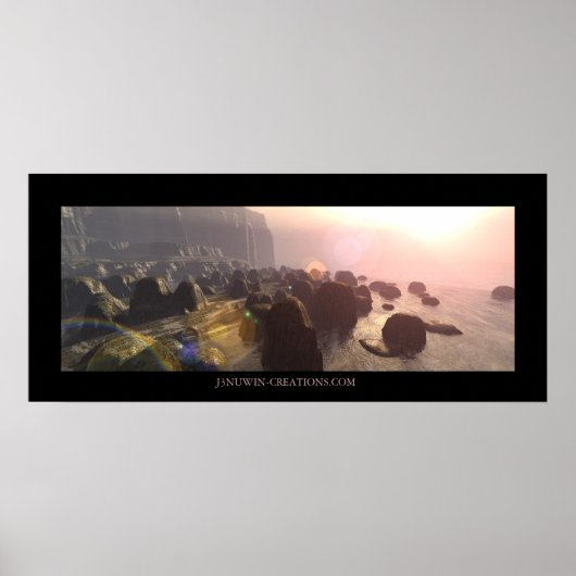 Felsenküste Poster (Vorne)