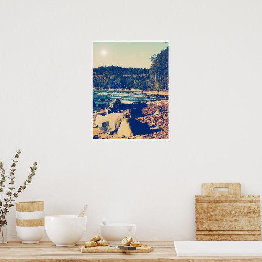 Felsenküsten des Lake Superior Poster (Küche)