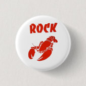 Felsenlanguste Button (Vorderseite)