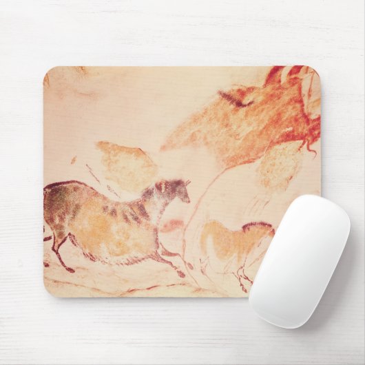 Felsenmalerei der Pferde, c.17000 BC Mousepad (Mit Mouse)