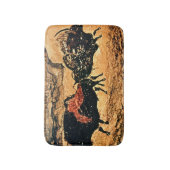 Felsenmalerei des Bisons, c.17000 BC Badematte (Vorderseite Vertikal)