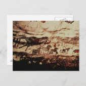 Felsenmalerei einer springenden Kuh Postkarte (Vorne/Hinten)