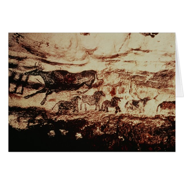 Felsenmalerei einer Springenkuh (Vorderseite (Horizontal))