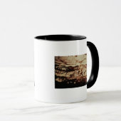 Felsenmalerei einer Springenkuh Tasse (VorderseiteRechts)