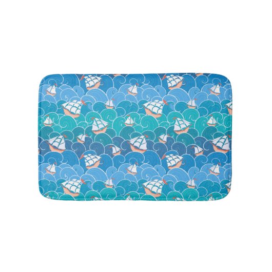 Felsenmeer-Muster Badematte (Vorderseite)