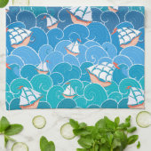 Felsenmeer-Muster Geschirrtuch (Gefaltet)