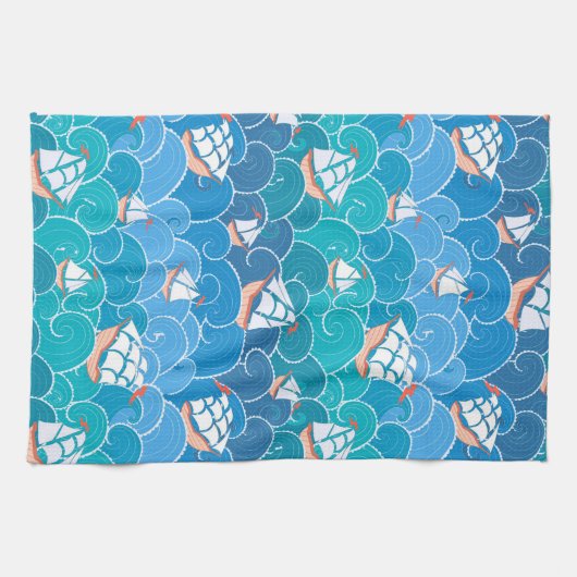 Felsenmeer-Muster Geschirrtuch (Horizontal)