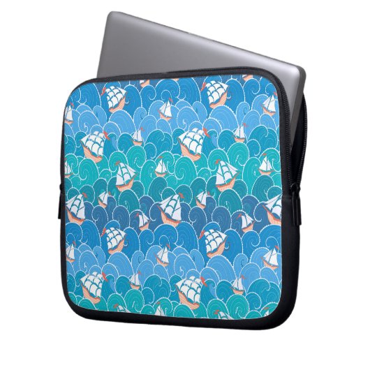 Felsenmeer-Muster Laptopschutzhülle (Vorderseite Links)