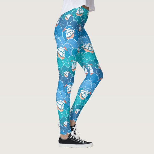 Felsenmeer-Muster Leggings (Rechts)