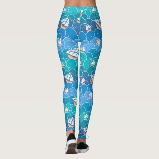Felsenmeer-Muster Leggings (Rückseite)