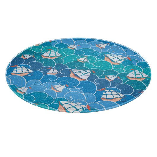 Felsenmeer-Muster Schneidebrett (Ecke)