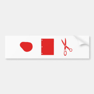 Felsenpapierscheren Autoaufkleber