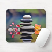 Felsenpflaster Wasser Ruhe Friedlich Mousepad (Mit Mouse)