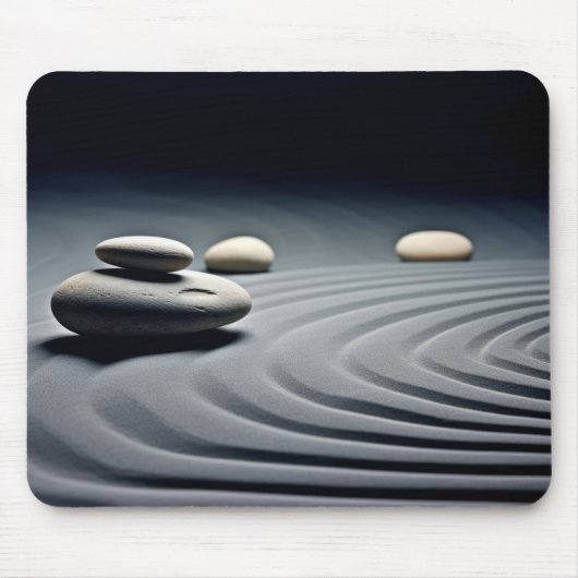 Felsenpflaster Wasser Ruhe Friedlich Mousepad (Vorne)