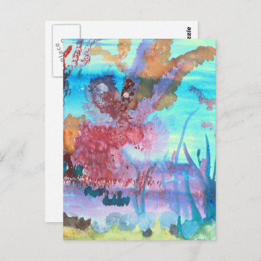 Felsenpool. Postkarte (Vorne/Hinten)