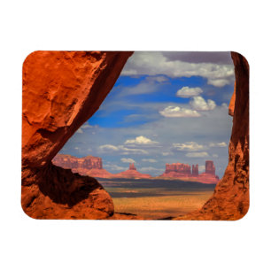 Felsfenster zum Monument Valley, AZ Magnet