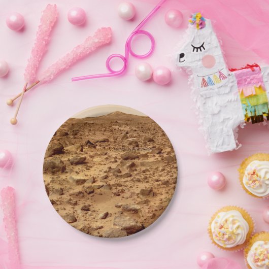 Felsfläche der Mars Pappteller (Party)