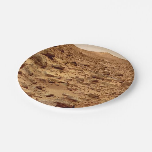 Felsfläche der Mars Pappteller (Schrägansicht)