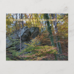 Felsformation am Chattahoochee River Atlanta GA Postkarte