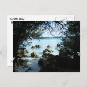 Felsformation in der Grotto Bay Postkarte (Vorne/Hinten)