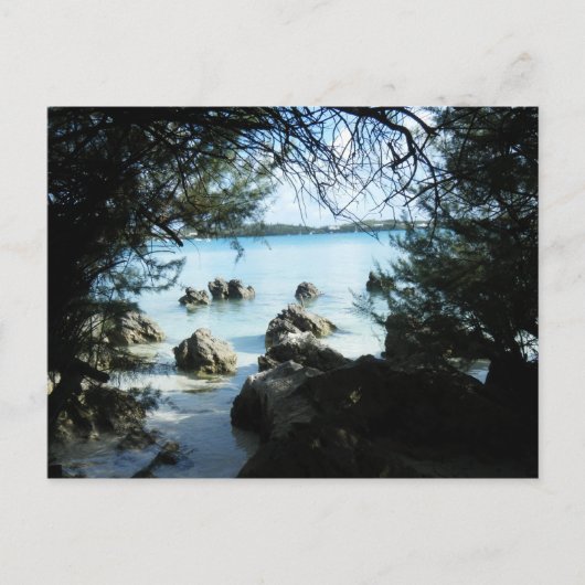 Felsformation in der Grotto Bay Postkarte (Vorderseite)