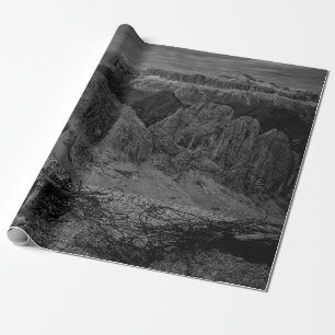 FELSFORMATION IN GRAUSTUFENFOTO GESCHENKPAPIER