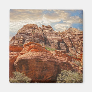 Felsformation Red Rock Canyon in Las Vegas Nevada Magnet