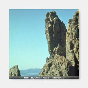 Felsformation Schwarzen Meers, Krim, Russland Magnet