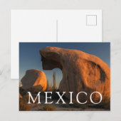 Felsformationen bei Sonnenuntergang Postkarte (Vorne/Hinten)