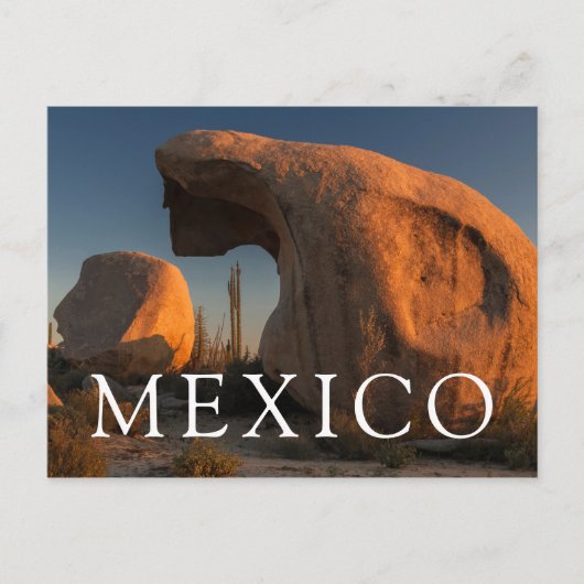 Felsformationen bei Sonnenuntergang Postkarte (Vorderseite)