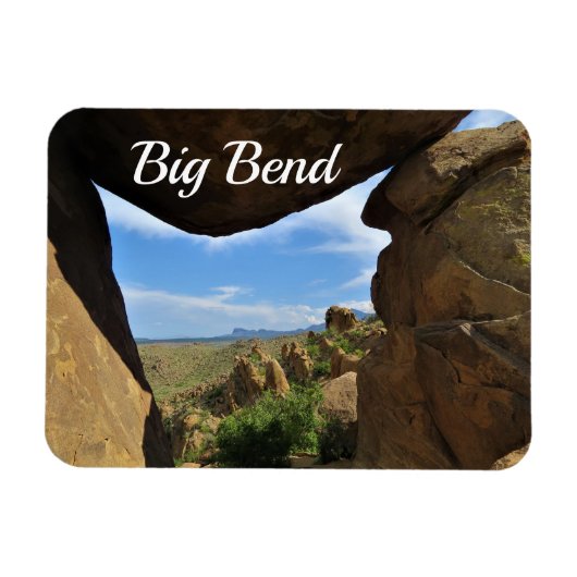 Felsformationen, Big Bend Nationalpark, TX Magnet (Horizontal)