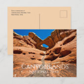 Felsformationen, Canyonlands-Nationalpark, Utah Postkarte (Vorne/Hinten)
