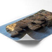 Felsformationen in Algarve Poster (Ecke)