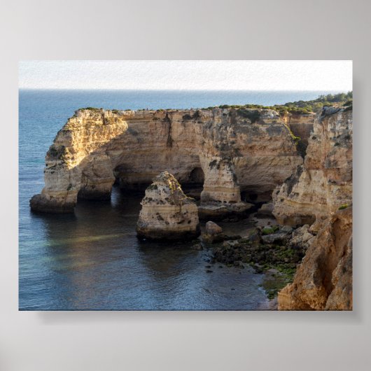 Felsformationen in Algarve Poster (Vorne)