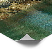 Felsformationen und Höhlen in Alaska Collage Poster (Ecke)