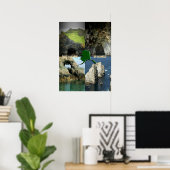 Felsformationen und Höhlen in Alaska Collage Poster (Heimbüro)