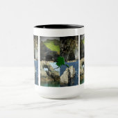 Felsformationen und Höhlen in Alaska Collage Tasse (Zentrum)