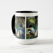Felsformationen und Höhlen in Alaska Collage Tasse (Vorderseite Links)
