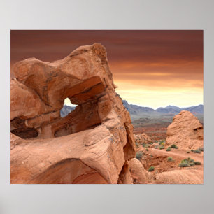 Felsformationen, Valley of Fire State Park, Nevada Poster