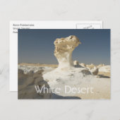 Felsformationen, Weiße Wüste, Farafra, Ägypten Postkarte (Vorne/Hinten)