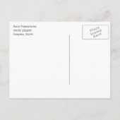 Felsformationen, Weiße Wüste, Farafra, Ägypten Postkarte (Rückseite)